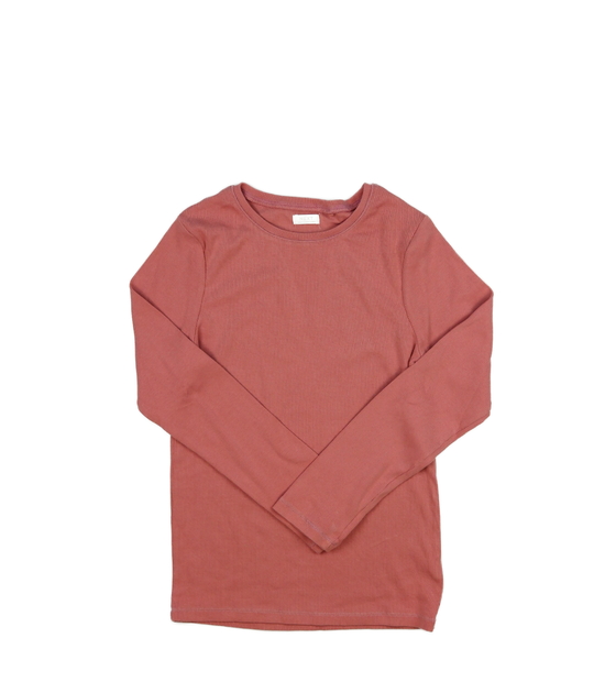 Růžové žebrované triko Next