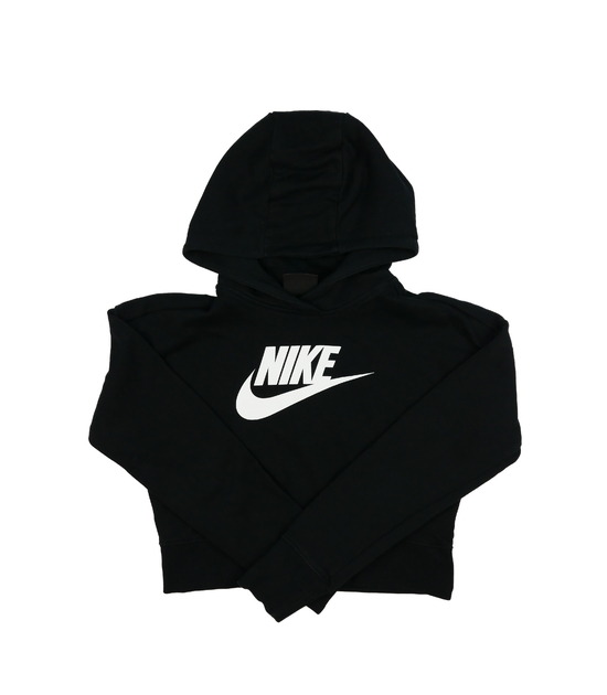 Černá crop mikina Nike 
