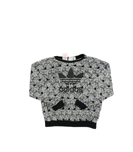 Hebká světlejší mikina se zebrami Adidas