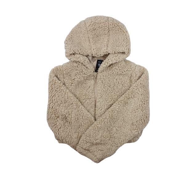 Hnědá chlupatá krátká bunda New Look