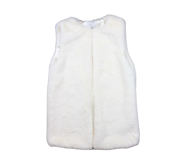 Krémová chlupatá vesta Primark