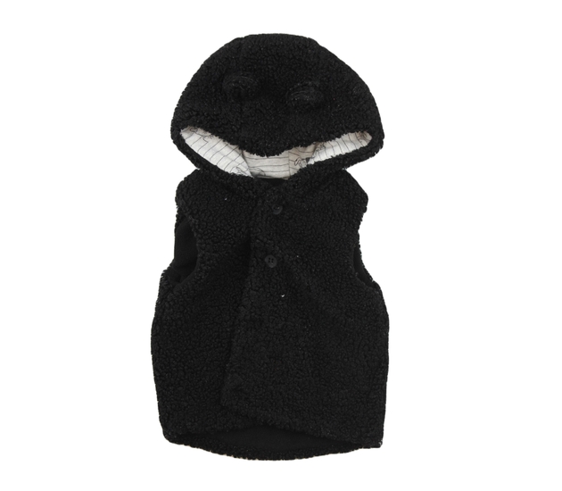 Černá chlupatá vesta George