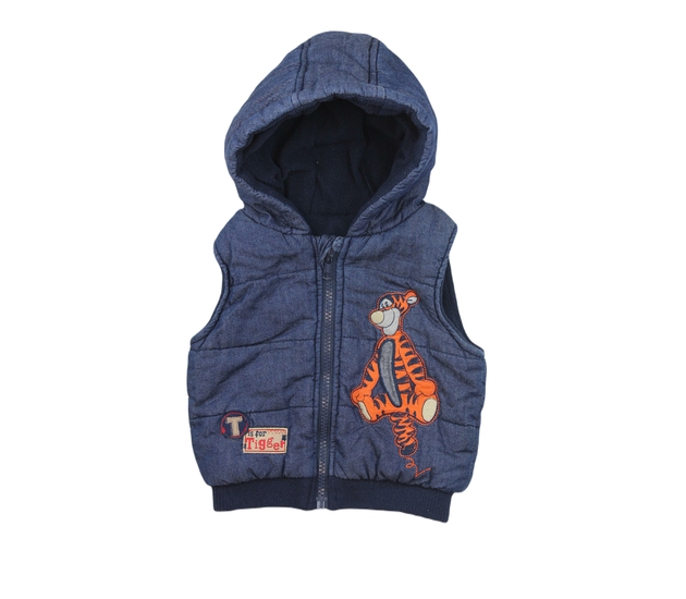 Modrá teplá vesta Medvídek Pú George