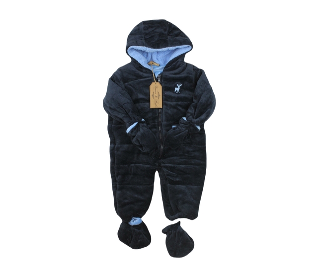 Nový modrý zimní kojenecký overal 