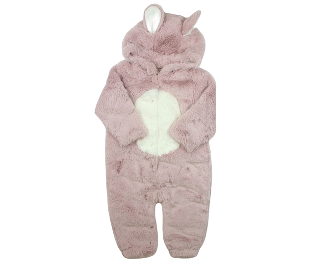 Fialovokrémový chlupatý overal Next