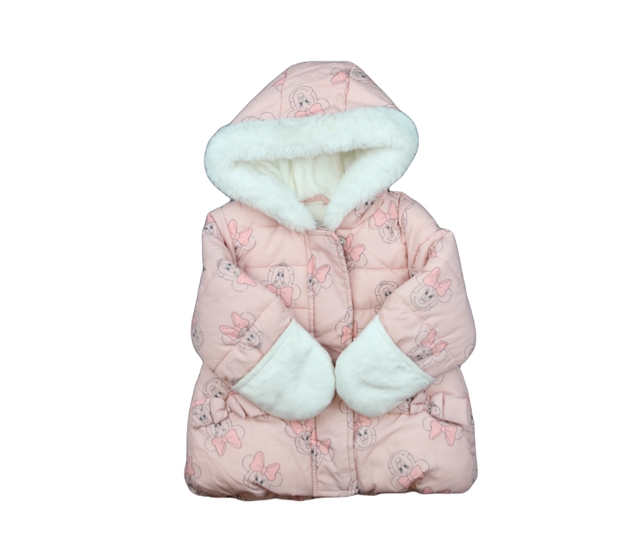 Růžová zimní bunda Minnie George