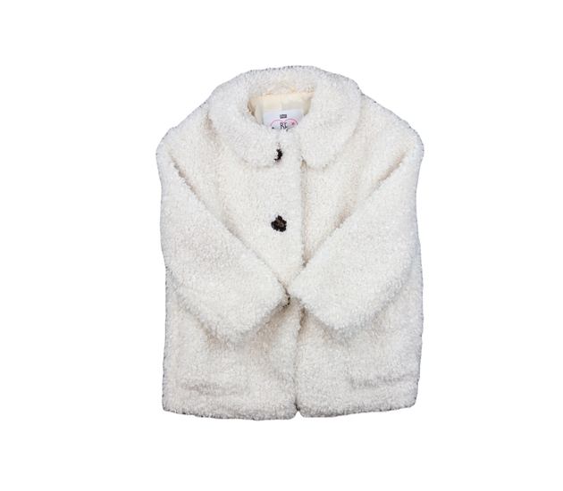 Krémový chlupatý kabátek F&F