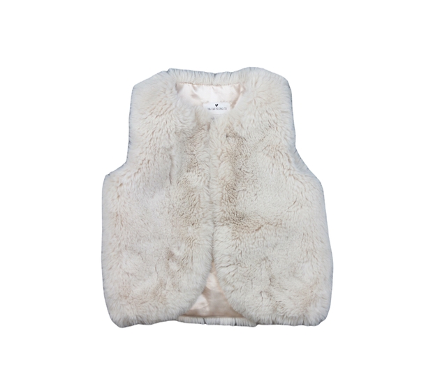 Světle hnědá chlupatá hebká vesta 