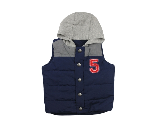 Modrá prošívaná vesta Nutmeg