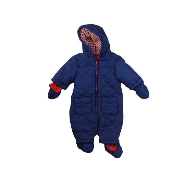 Modrý prošívaný zimní overal 