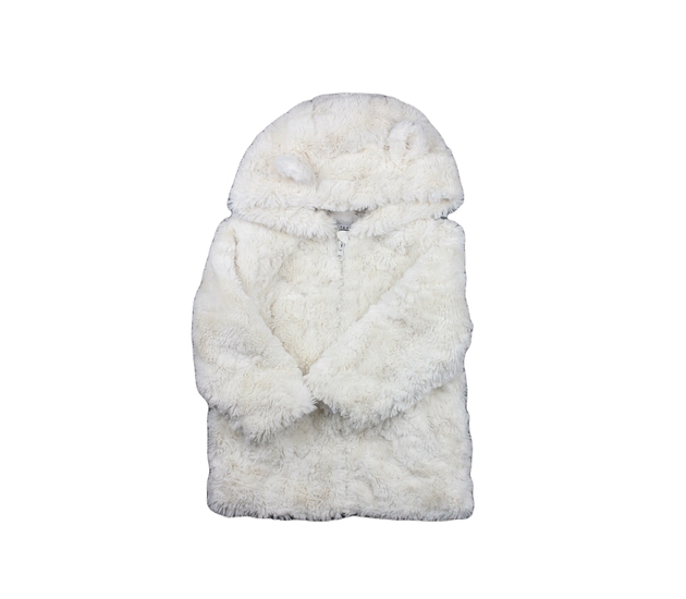 Krémová chlupatá bundička Tu