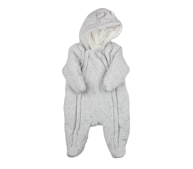 Šedý melírovaný přechodový overal George