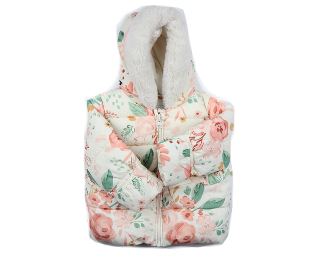 Krémová květinová bunda s volánky George