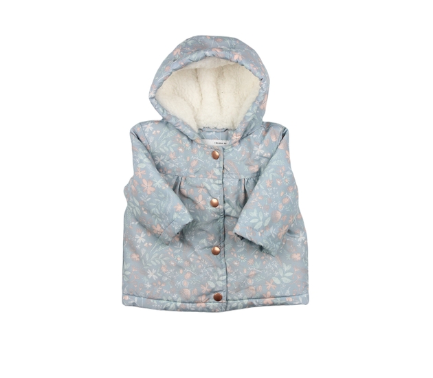 Modrá květinová bunda s vnitřním chlupem George