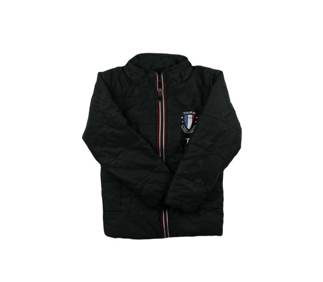 Černá prošívaná teplejší bunda s vnitřním chlupem