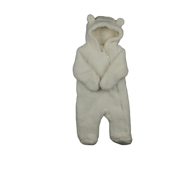 Krémový chlupatý overal Primark