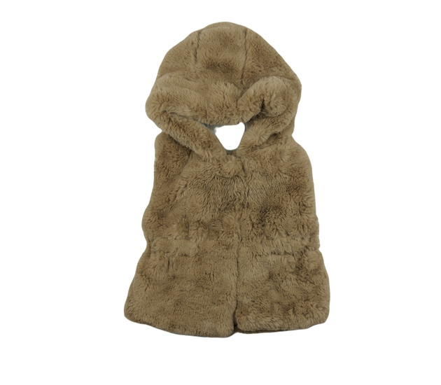 Hnědá chlupatá vestička Primark