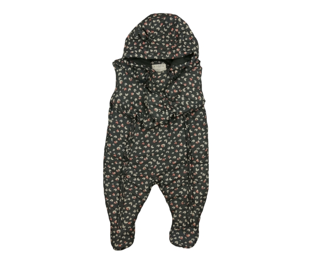 Tmavošedý květinový overal M&S