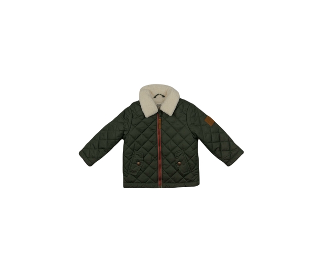 Zelená prošívaná bunda s vnitřním chlupem F&F