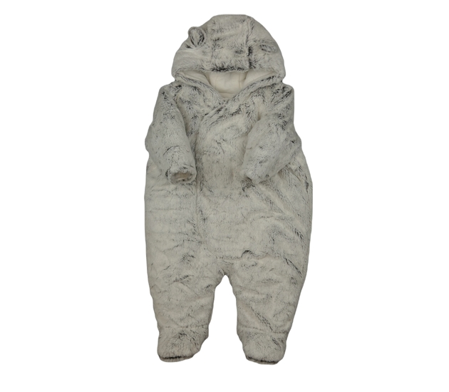 Šedý chlupatý overal Tu