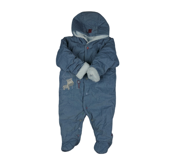 Modrý přechodový overal s obrázkem M&S