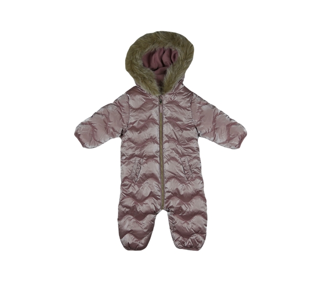Růžový nepromokavý zimní overal Next