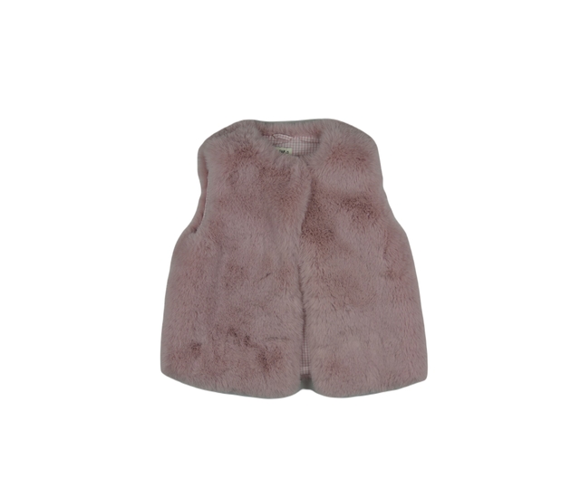 Růžová chlupatá vesta F&F