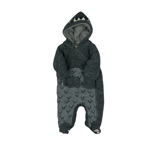 Tmavošedý zimní overal Next