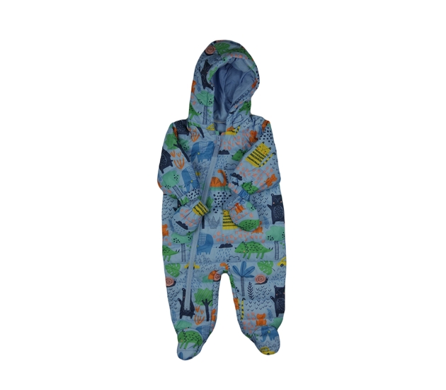 Modrý přechodový overal se zvířátky Next