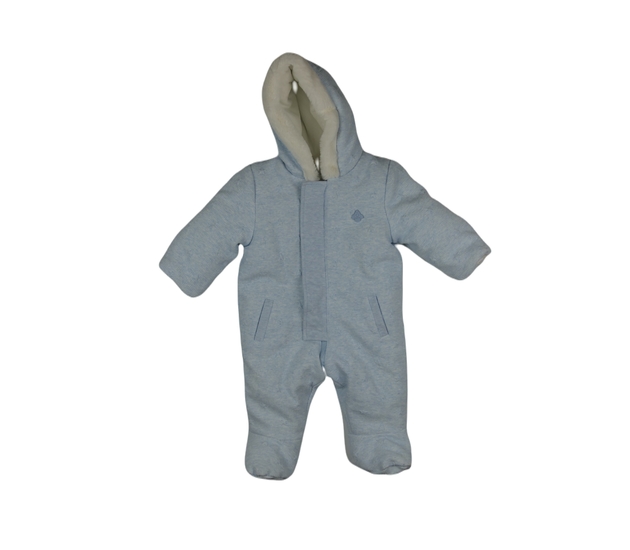 Světle modrý zimní overal s vnitřním chlupem Mayor