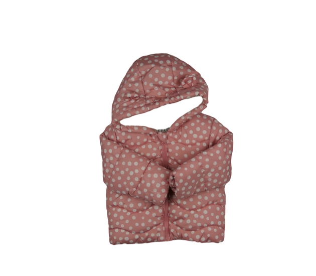 Růžová zimní bundička s kolečky F&F