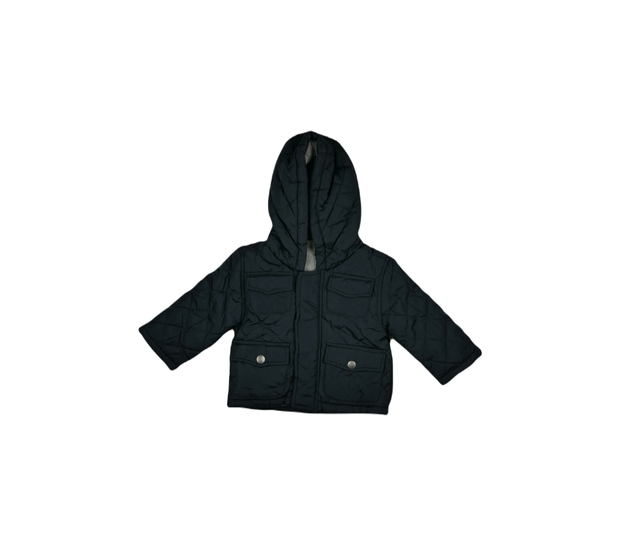 Tmavomodrá prošívaná bunda s vnitřním chlupem F&F