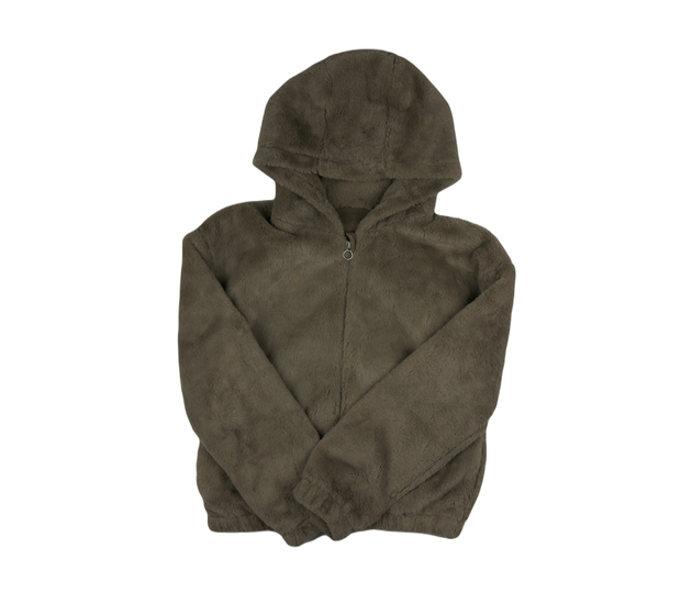 Hnědá chlupatá bundička Nutmeg