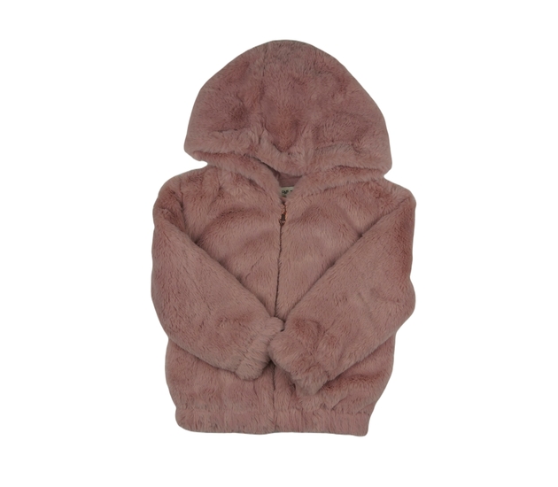 Růžová chlupatá bundička F&F