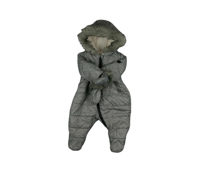 Šedý zimní overal s vnitřním chlupem Mothercare