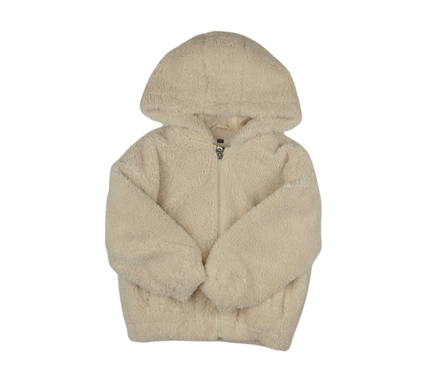 Krémová chlupatá bundička F&F