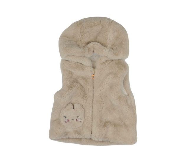 Světle hnědá chlupatá vestička Nutmeg