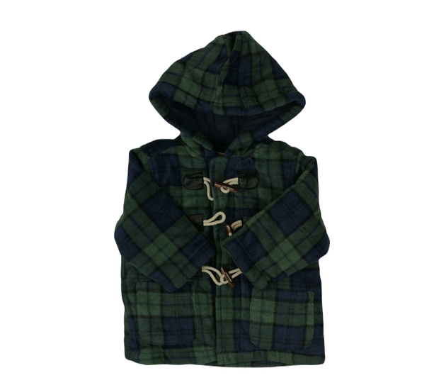 Kostkovaný zelený kabátek 