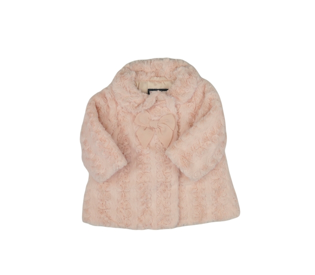 Růžový chlupatý kabátek 