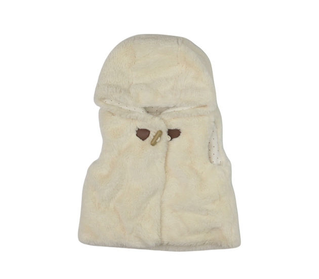 Krémová chlupatá vestička Nutmeg