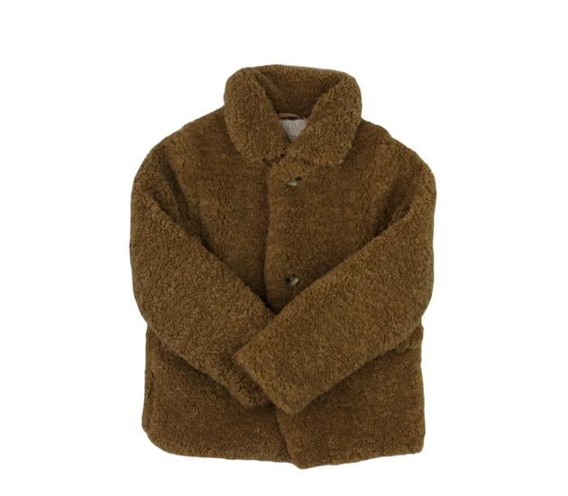 Hnědý chlupatý kabátek Zara