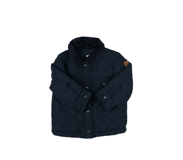 Modrá prošívaná bunda s vnitřním chlupem F&F