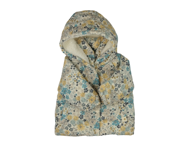 Krémová květinová zimní bunda George