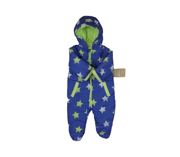 Modrý zimní overal s hvězdami 