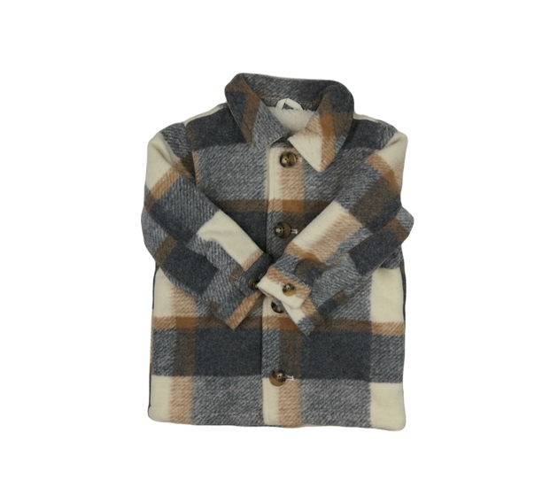 Nový krémovomodrý košilový kabátek George