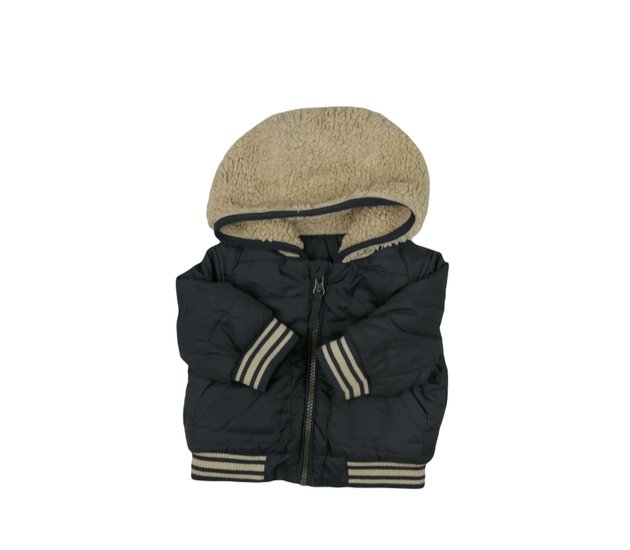 Šedá bundička s vnitřním chlupem Nutmeg