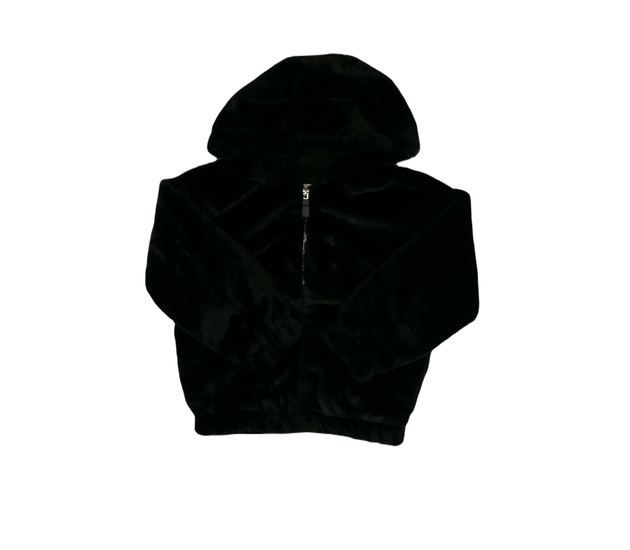 Černá chlupatá bundička F&F