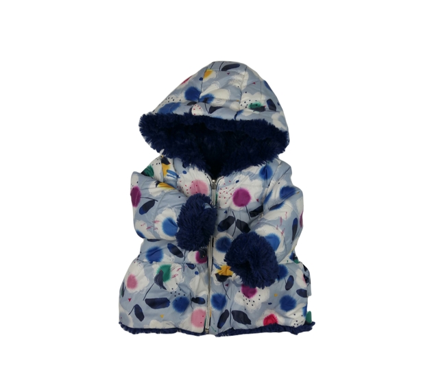 Modrá zimní bunda s vnitřním chlupem