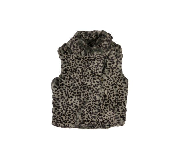 Hnědá vzorovaná chlupatá bundička M&S