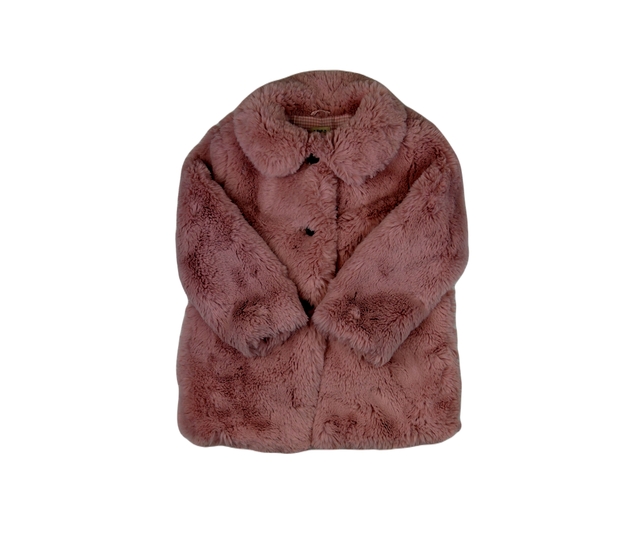 Růžový chlupatý kabátek F&F